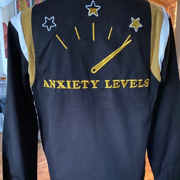 Very Rare brand NEW without tags Valfré Anxiety Levels black Bowler Jacket Sz S - Picture 5 of 16